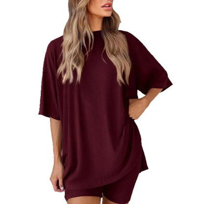 Chic and Comfortable Veloura Two-Piece Lounge Set for Juniors
